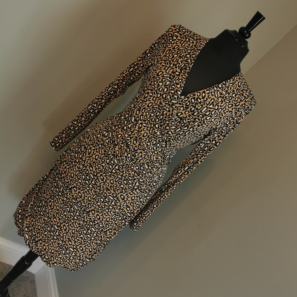 Banana Republic Long Sleeve Print Dress L